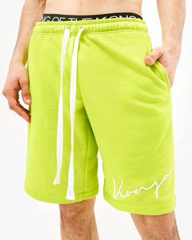 light Cotton Classic Pockets Sweat Essential lime Shorts - gender neutral