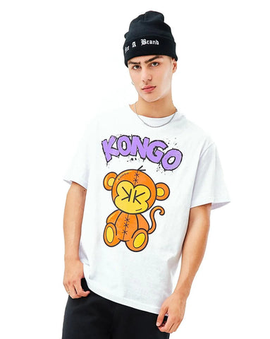 Oversize T-shirt Monkey Front and back - KING OF THE KONGO
