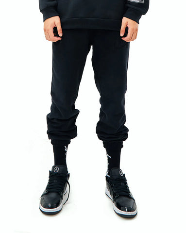 Regular Fit Heavy Cotton essential black black Pants with Pockets - gender neutral